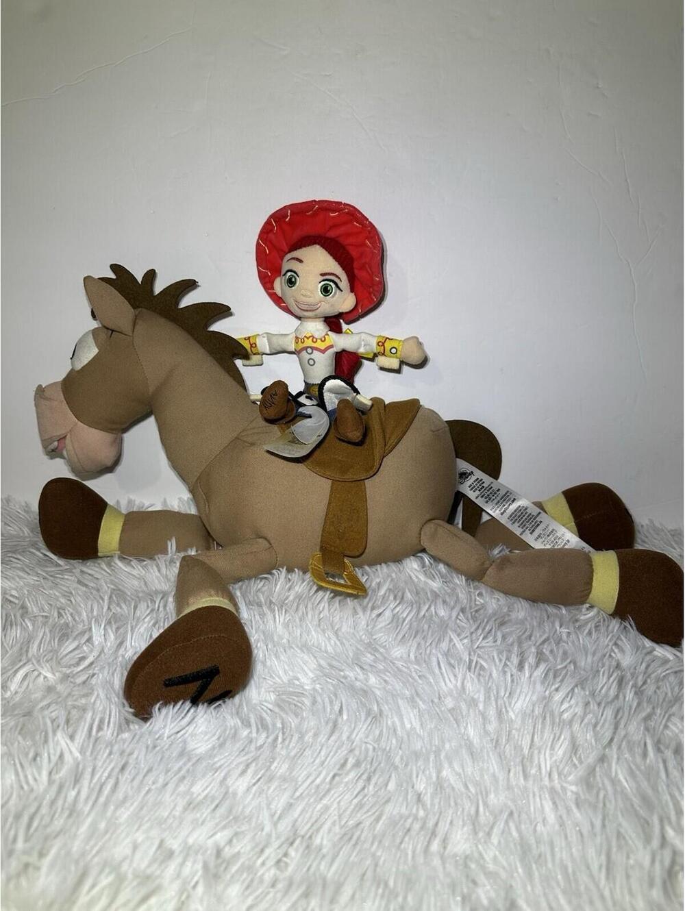 Disney Store Toy Story Jessie & Bullseye Plush Stuffed Animal Set